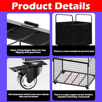Ball Storage - 22.83" Basketball Cart - Image 2