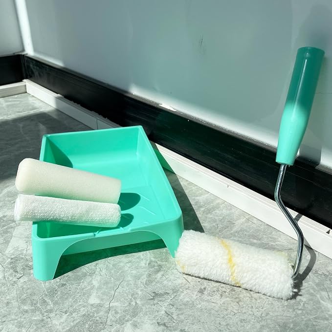 4 Inch Paint Tray, 25 Pack Plastic Paint Tray Kit, Heavy Duty Paint Roller Tray - Image 7
