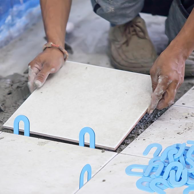 Horseshoe Shim Tile Spacers 1/8 Inch Tile Spacers U Shape Plastic Shims - Image 5