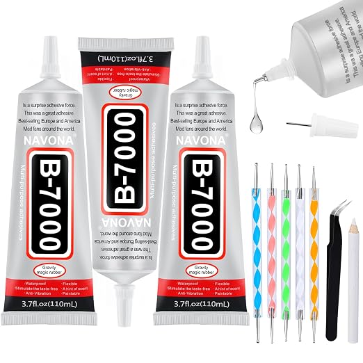 3 PCS 110ml B7000 Glue Clear by Unknown