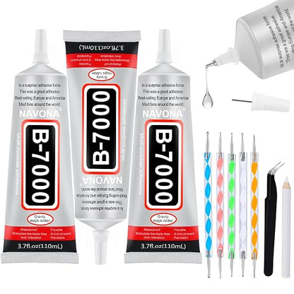 3 PCS 110ml B7000 Glue Clear by Unknown