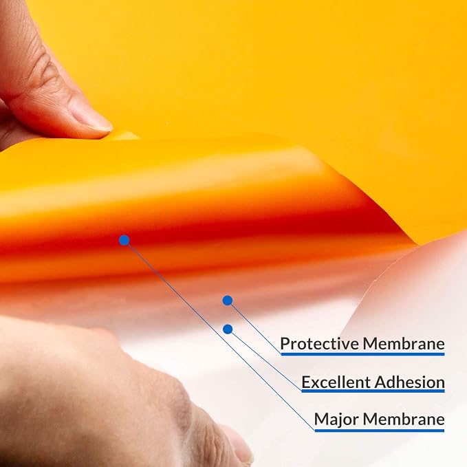RENLITONG Orange HTV Iron on Vinyl 12Inch by 10ft Roll Heat Transfer Vinyl - Image 3