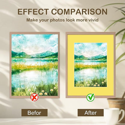 15 Pack 12x16 Picture Mats, Mixed Colors Frame Mattes - Image 3