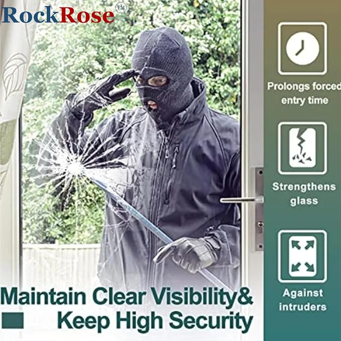 UV 99% Security and Safety 4 Mil Clear Window Film Shatterproof Anti Shatter - Image 8