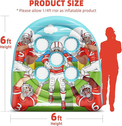 6Ft Football Target Toss Game - Image 6