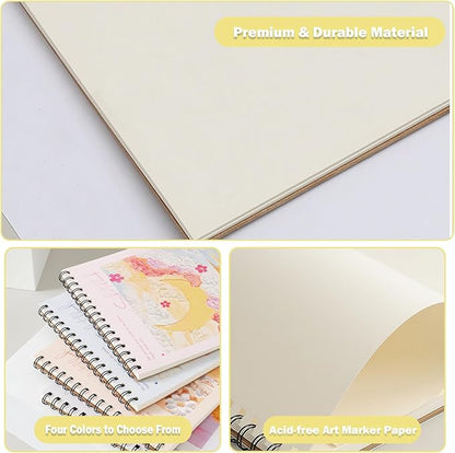 Cute Sketchbook with Blue Cover 8 x 11.5 - Image 3