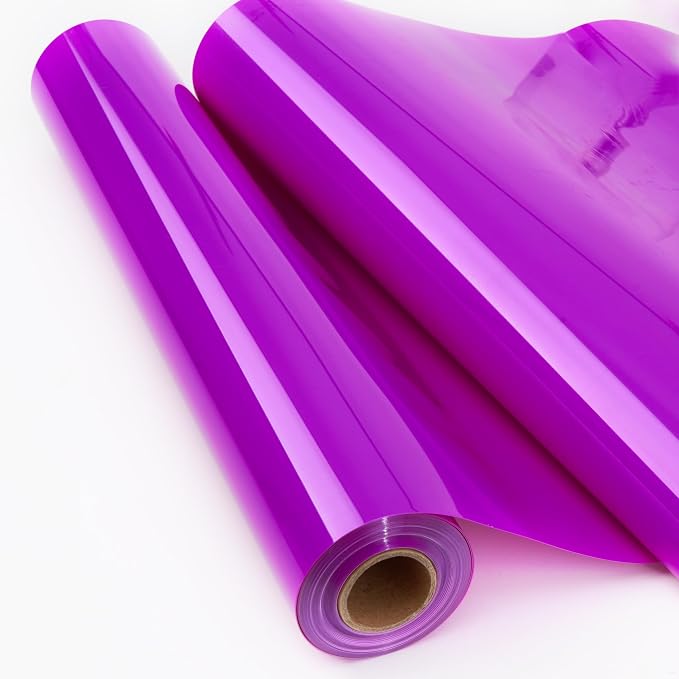 IRON-ON HTV Neon Purple Heat Transfer Vinyl Rolls 12" x 20ft Iron on Vinyl by IRON-ONHTV