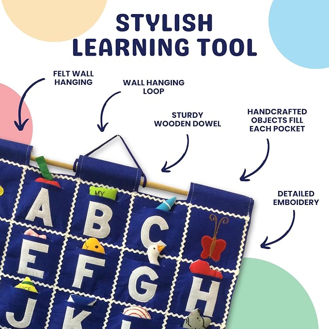 Pockets of Learning ABC Felt Wall Hanging Chart - Image 4