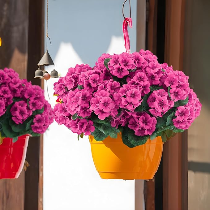 Hananona Artificial Geranium Flowers - Image 4
