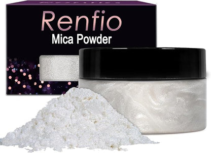 Renfio 100g Mica Powder Pigment Natural Fine Powdered Pigments Pearl Shimmer by Renfio
