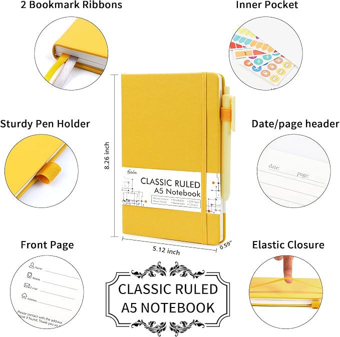 feela 5 Pack Journal Notebook Bulk - Image 2