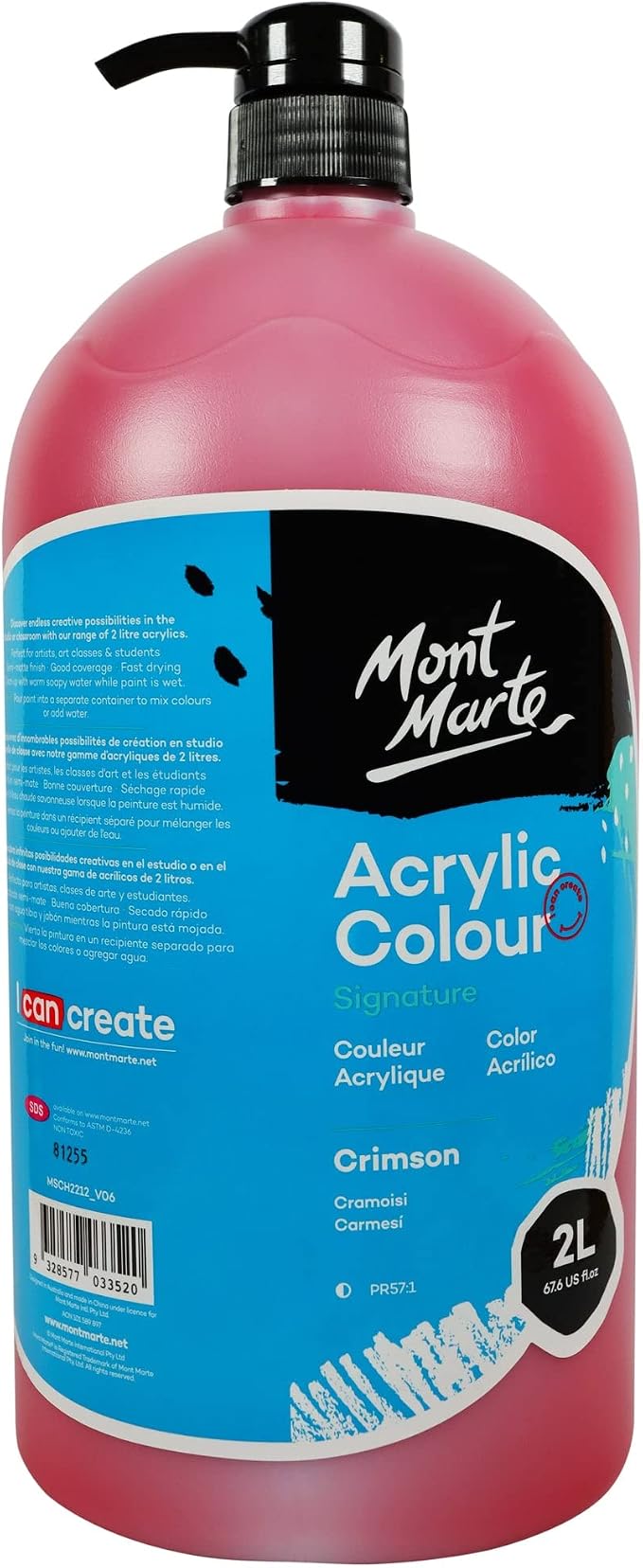 Mont Marte Discovery School Acrylic, 1/2 Gallon. Ideal - Image 9