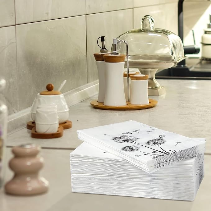 200 Sheets Dandelion Guest Towels Disposable - Image 7