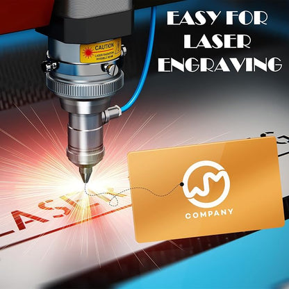 weparmeety 100 Pcs Metal Engraving Blanks Aluminum Sheet Laser Engraving - Image 4