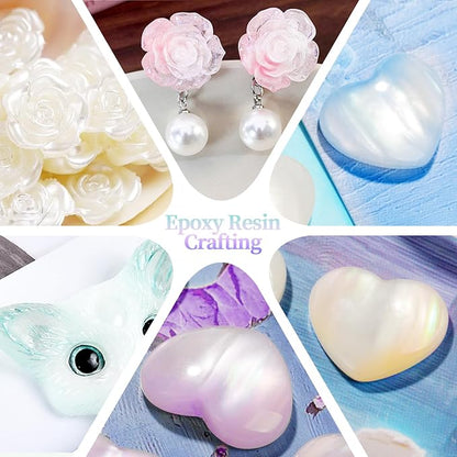 Crystal White Mica Powder for Epoxy Resin，Natural Shimmer Mica Powder Used for - Image 4