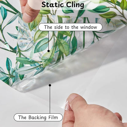 NINETREX Stained Glass Window Film 3D Decorative Cling, Sun Blocking Static - Image 7