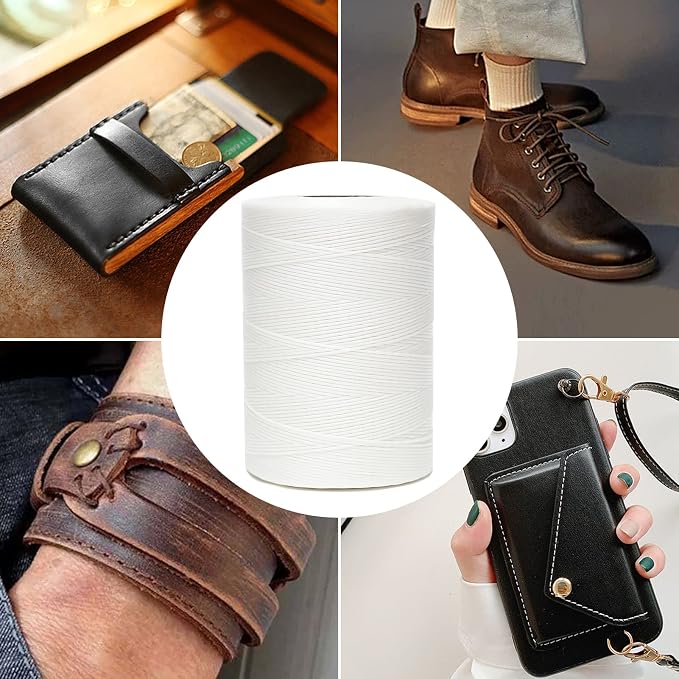 Waxed Thread, 852Yards 150D 0.8mm Flat Polyester Wax Thread - Image 7