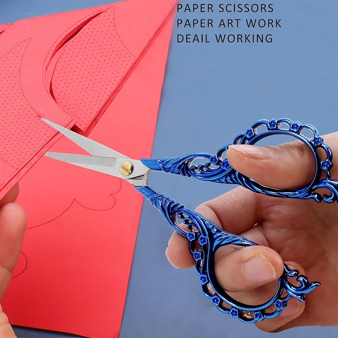 BIHRTC 4.5Inch Cross Stitch Sewing Scissors Small Sharp Scissor - Image 6