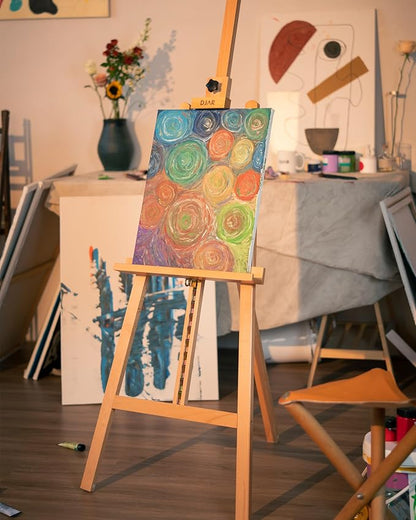 DJAR A Frame Wooden Art Easel for Painting, 57’’-76’’ Adjustable Height - Image 7