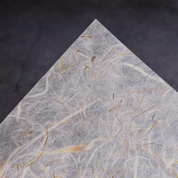 Natural Banana bark, leavse etc., 6 x 6 Inches Square Origami Paper Arts - Image 8