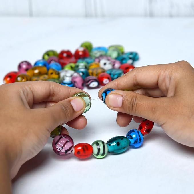 2/3 LB Bag of Assorted Glass Beads - Image 5