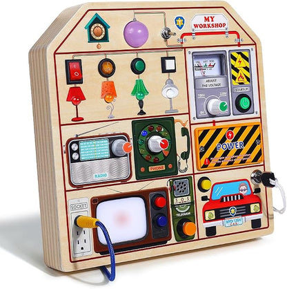 JAUNTY Montessori Wooden Busy Board - Image 5