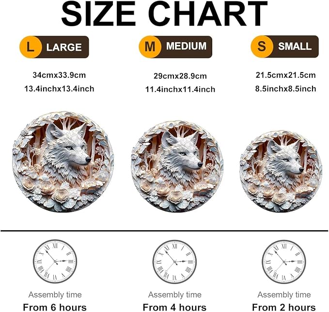 Wooden Puzzles Adults, 3D Wolf Wooden Puzzles 100 Pieces, Unique Animal Shaped - Image 6