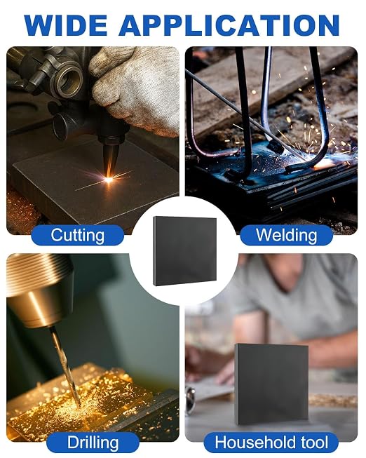 Rocaris Hot Rolled Steel Plate 5/8" x 6" x 6", Weldable Steel Sheet Metal - Image 6