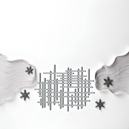 1Pc Silver Irregular Lines Metal Cutting Dies - Image 5