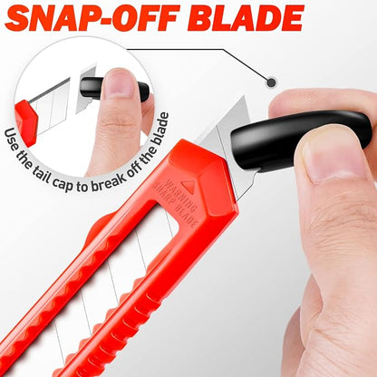 DIYSELF 30 Pack Box Cutter Retractable, 18mm Box Knife, Utility Knife - Image 5