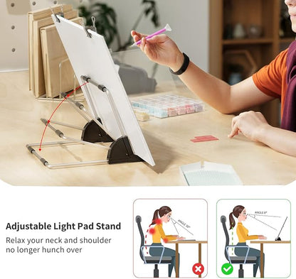 ARTDOT A4 LED Light Pad for Diamond Painting Kits for Adults, USB Powered - Image 5
