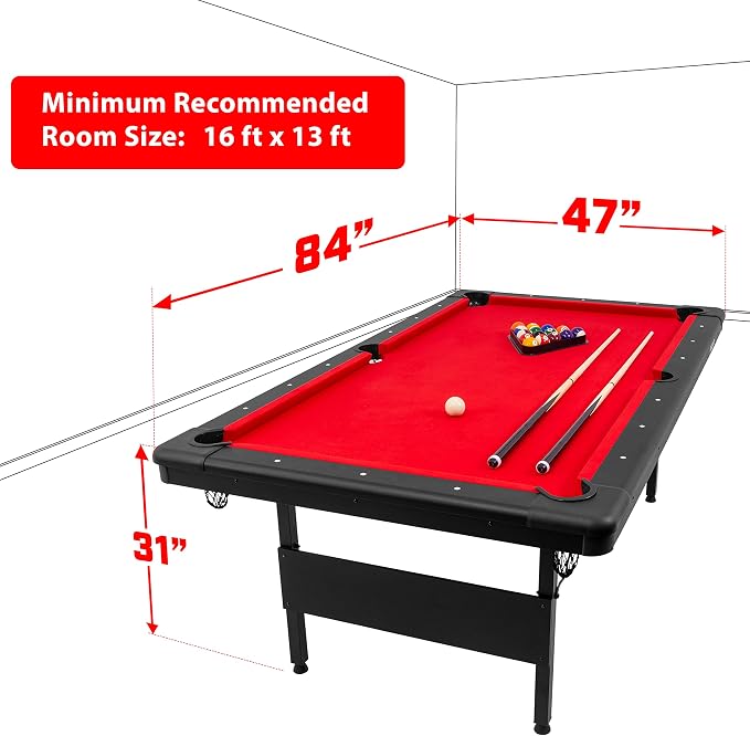 GoSports 6, or 8 ft Billiards Tables - Image 4