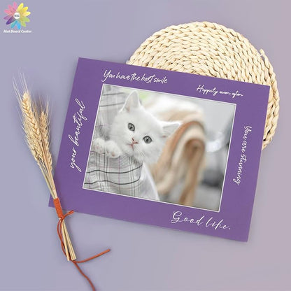 Mat Board Center, 11x14 for 8x10 Purple Color Mats - Image 7