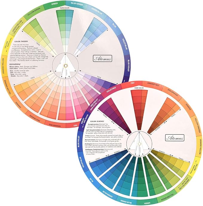 Creative Color Wheel, Paint Mixing Learning Guide Art Class Teaching Tool by JimKing