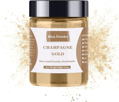 Mica Powder - 60g Mica Powder for Epoxy Resin - Pearl Pigment Powder Dye for by LightStone