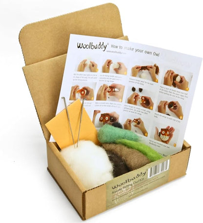 Woolbuddy Owl Needle Felting Kit - Image 3