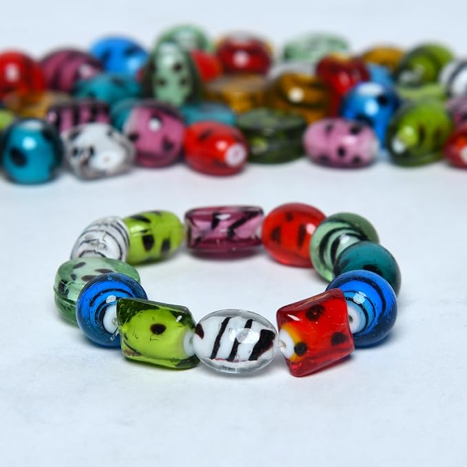 2/3 LB Bag of Assorted Glass Beads - Image 4