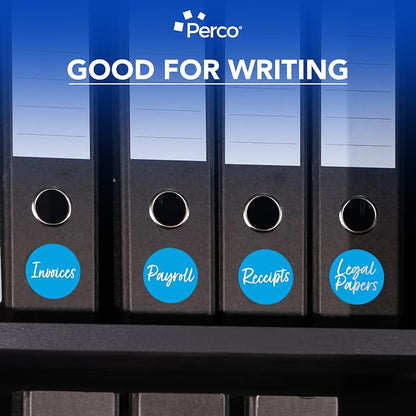 Perco Light Blue 3-Inch Round Circle Dot Sticker Labels - Image 6