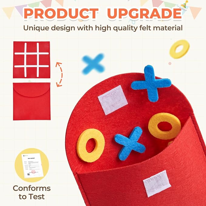 JoyCat Tic Tac Toe Strategic Board Game - Image 3