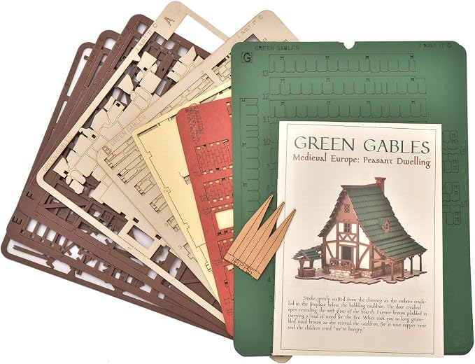 Green Gables P - 3D Wooden Puzzle - DIY 28mm Scale Model Building Kit - Image 5
