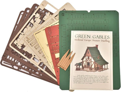 Green Gables P - 3D Wooden Puzzle - DIY 28mm Scale Model Building Kit - Image 5