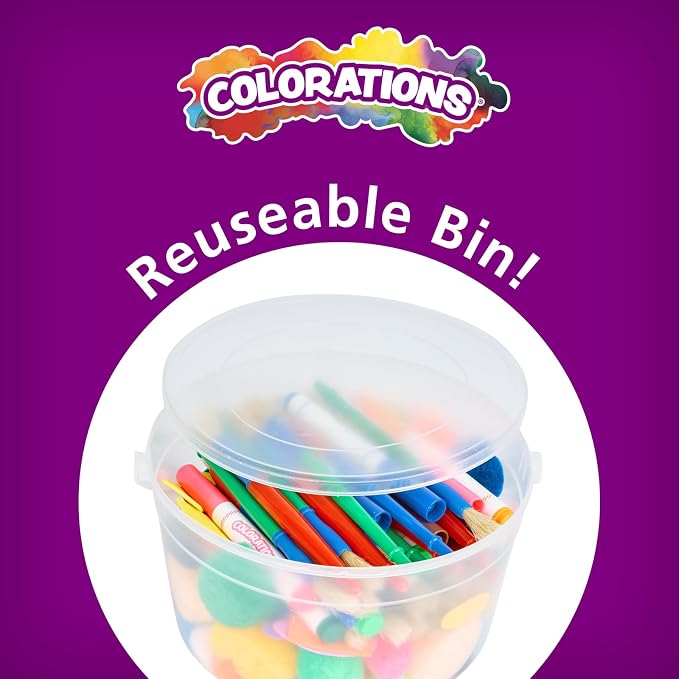 Colorations Sidewalk Chalk – 50pc 4” x 1” Washable, Bright Colored Chalk Set – - Image 9