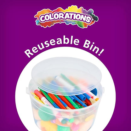 Colorations Sidewalk Chalk – 50pc 4” x 1” Washable, Bright Colored Chalk Set – - Image 9
