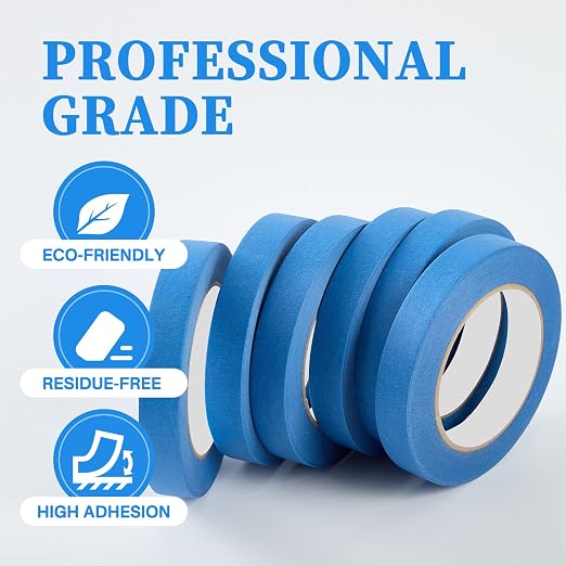 Premium Blue Masking Tape, Painters Tape, DIY Paper Arts & Crafts, Spraying - Image 2