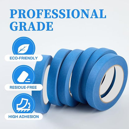 Premium Blue Masking Tape, Painters Tape, DIY Paper Arts & Crafts, Spraying - Image 2