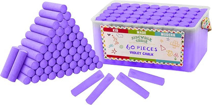Kid Made Modern 60 Count Pack of Sidewalk Chalk – Violet by KidMadeModern