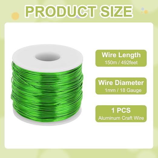 MECCANIXITY 18 Gauge Anodized Aluminum Craft Wire Bendable Bonsai Training Wire - Image 2