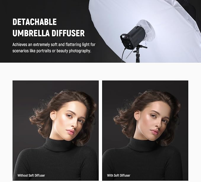 NEEWER 65"/165cm Parabolic Reflective Umbrella Photography - Image 4