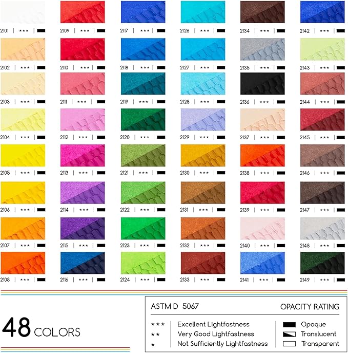 MEEDEN Soft Oil Pastels Set: 48 Colors - Image 2