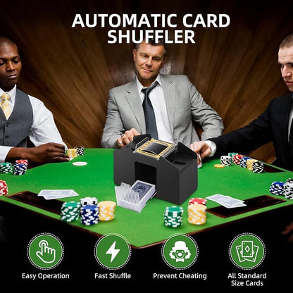 Automatic Card Shuffler 1/2/4/6 Decks, Battery Operated Electric Playing Card - Image 3